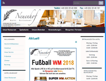 Tablet Screenshot of hotel-restaurant-neuenhof.de